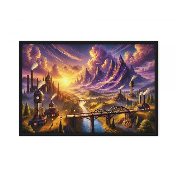 Timeless Peaks-Mountains at Work: Fuzionique on Canvas