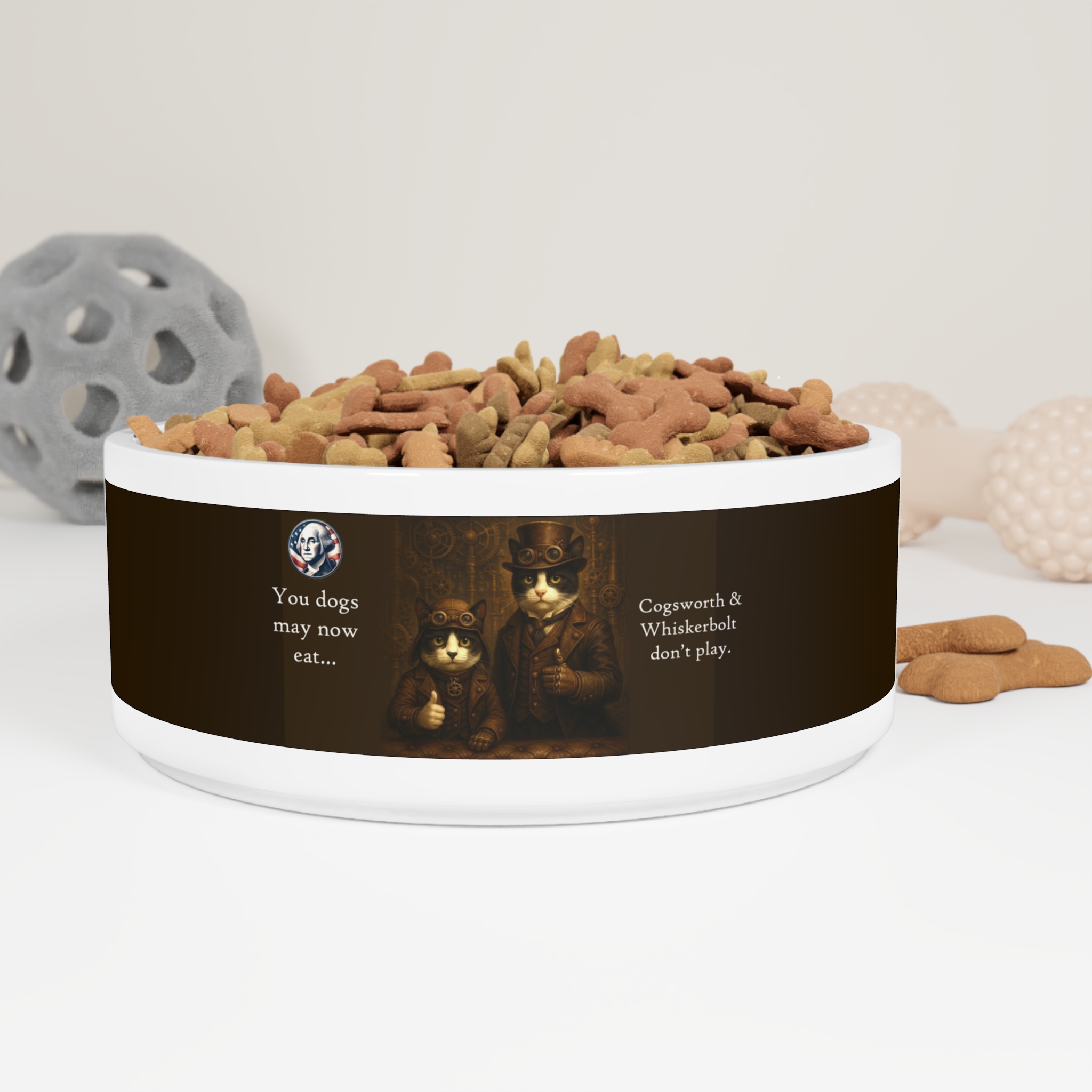 Benevolent Commanders Dog Food Bowl