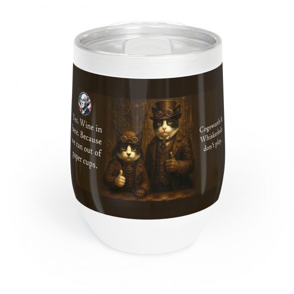 Purrfect Wine Tumbler from Cogsworth & Whiskerbolt