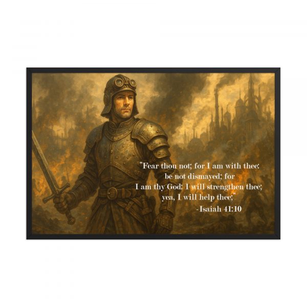 Fear Not: The Iron Sentinel – Fuzionique Process Art on Print