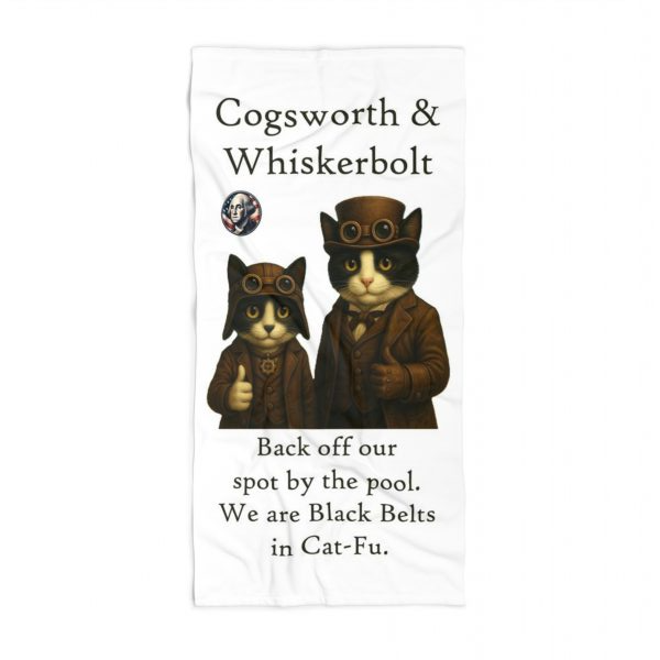 Cat-Fu Masters Beach Towel at American Pulse Merch